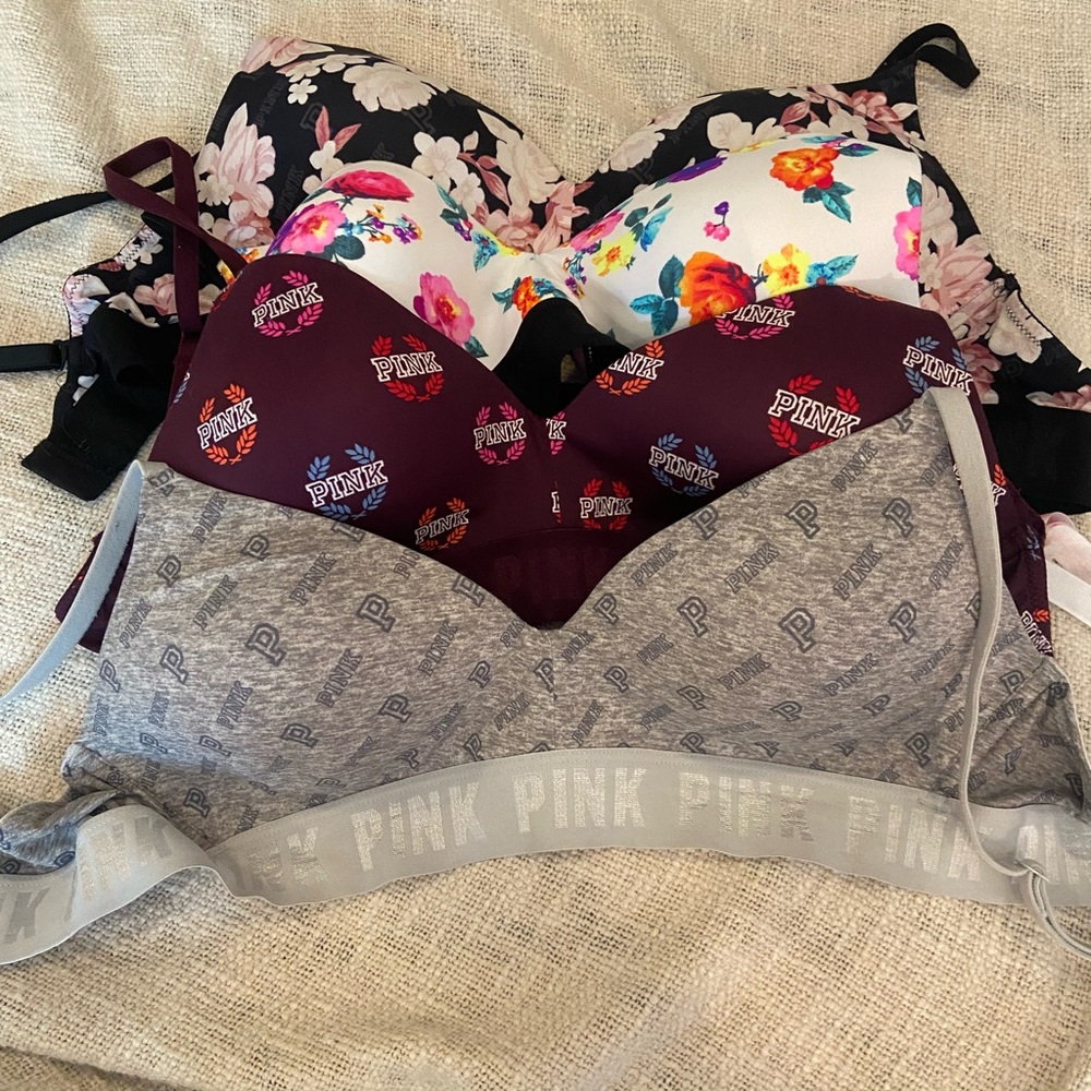 4 PINK Bras bundle